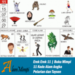 Erek Erek 11 | Buku Mimpi 11 Kode Alam Pelarian dan Taysen