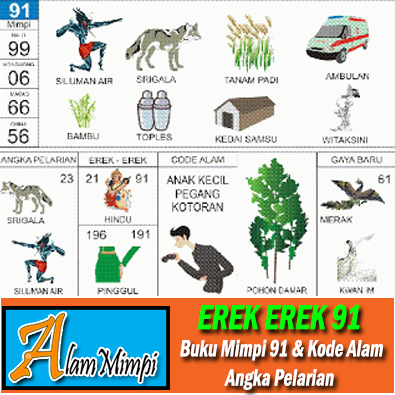 Erek Erek 91 di Buku Mimpi Kode Alam dan Angka Pelarian